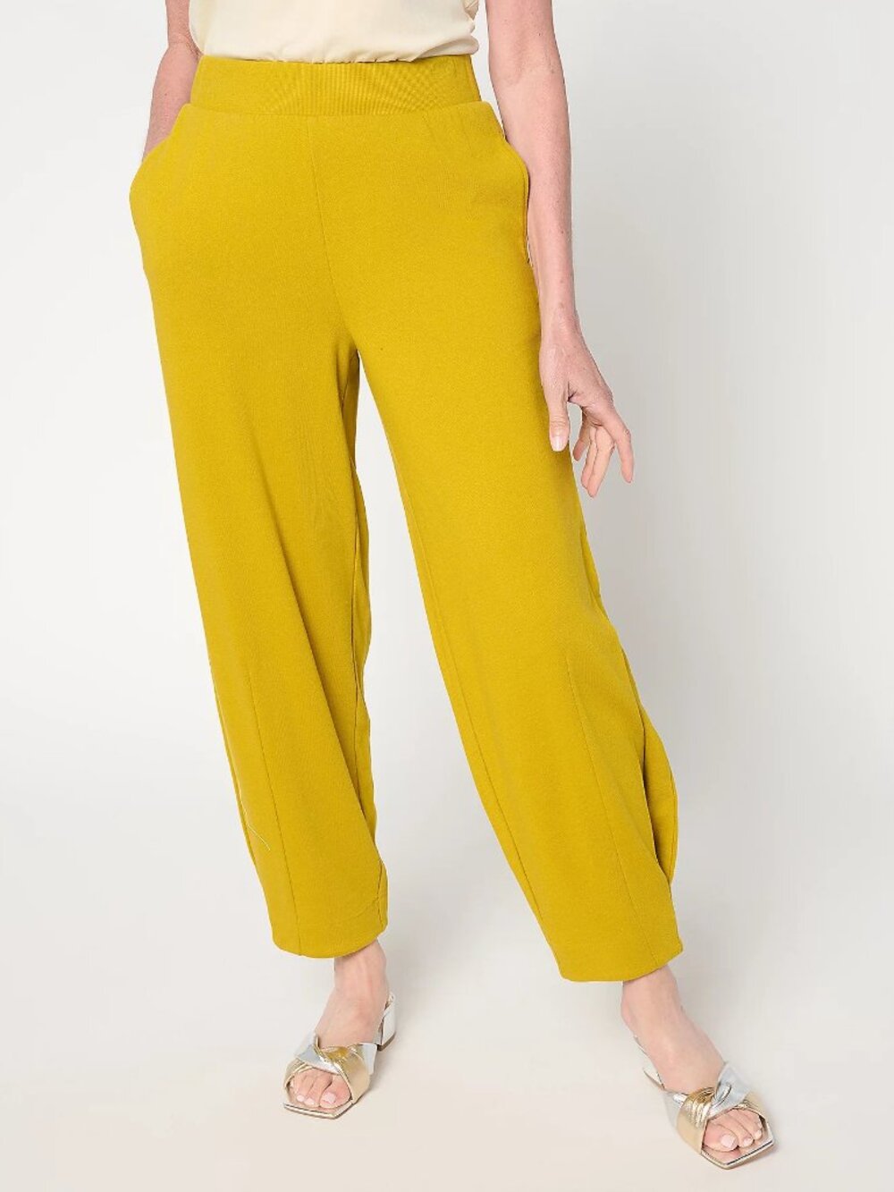 Carla Rockmore Collection The Modern Petite Ankle Sweatpant, Golden Sz 1XP a6978